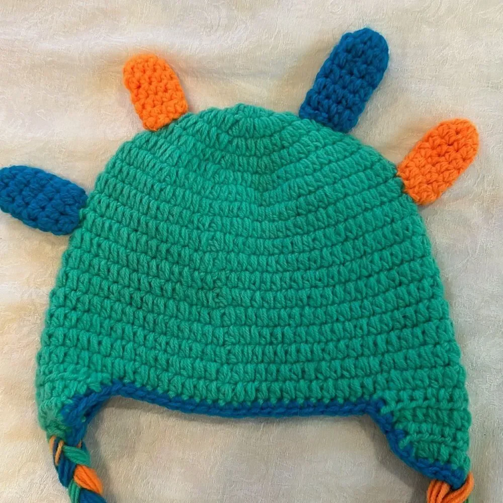 COPY - Monster Hat Hand Crocheted Colorful Halloween Winter Cap